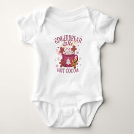 Body Para Bebê Latte de gengibre quente de chocolate natal