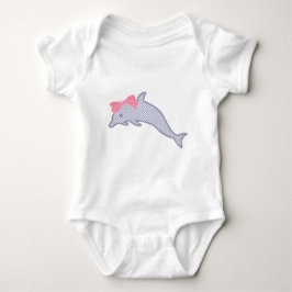 Body Para Bebê Lavanda Polka-Dot Dolphin
