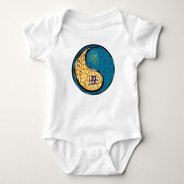 Body Para Bebê Leão & Boi de Água (Frente)