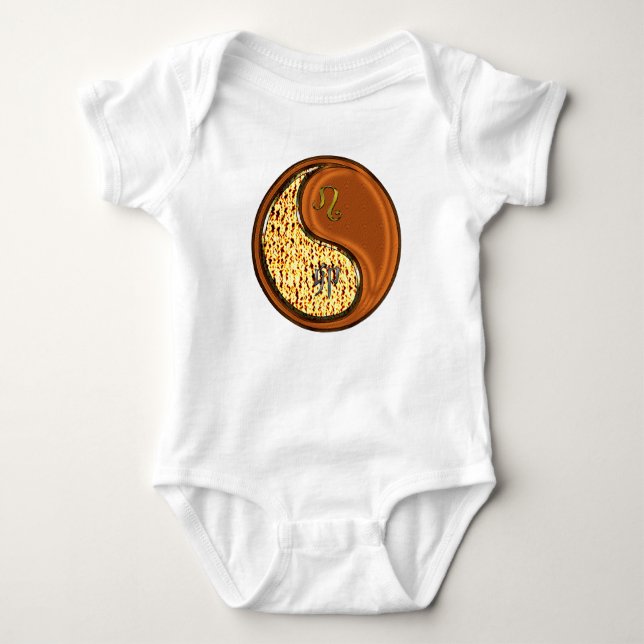 Body Para Bebê Leão & Coelho de Madeira (Frente)