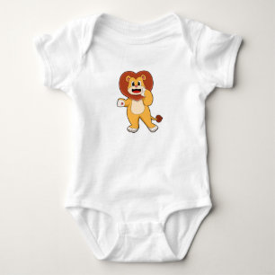 Body Para Bebê Leão com Coração