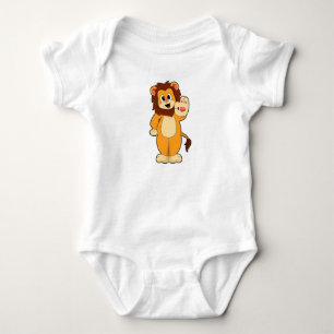 Body Para Bebê Leão com Mane