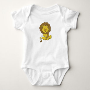 Body Para Bebê Leão customizável do bebê