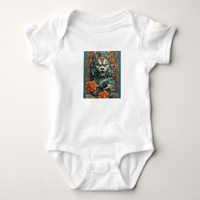 Body Para Bebê Leão da Gripe da Sabedoria (Frente)