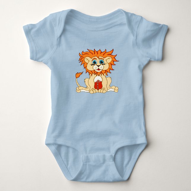 Body Para Bebê Leão de Futebol (Frente)