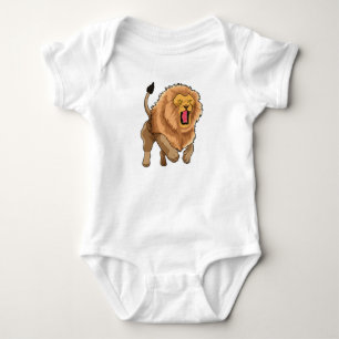 Body Para Bebê Leão de salto