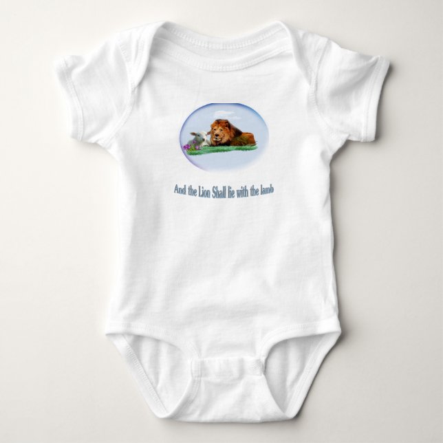 Body Para Bebê Leão e Lamb (Frente)