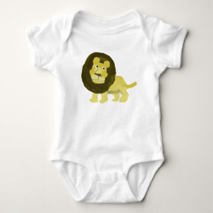 Body Para Bebê Leão Engraçado