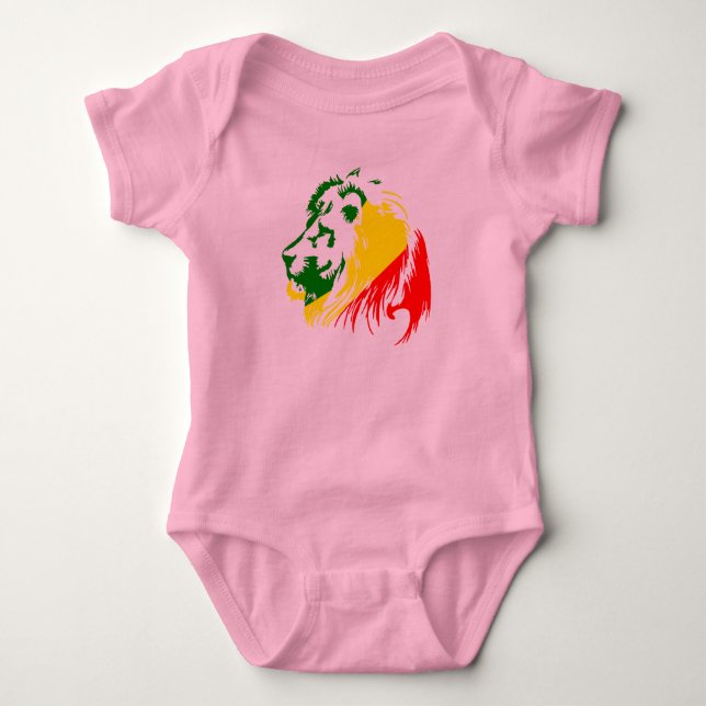 BODY PARA BEBÊ LEÃO ESTILO (Frente)