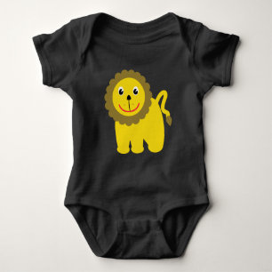 Body Para Bebê Leão feliz