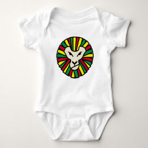 Body Para Bebê Leão Rastafari - Maneiro Colorido