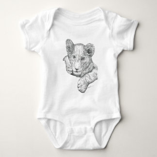 Body Para Bebê Leãozinho Caneta e Tinta