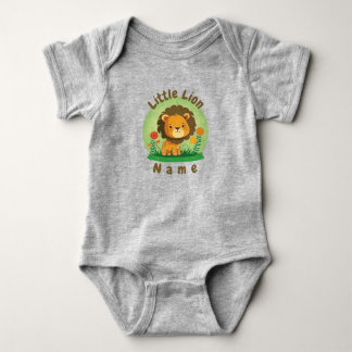 Body Para Bebê Leãozinho Personalizado