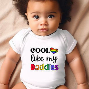 Body Para Bebê Legal como os meus Pais Orgulho LGBTQ Bebê de roup