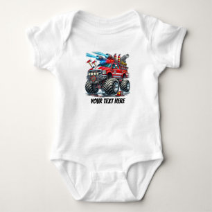 Body Para Bebê Legal garotos Monster Truque personalizável