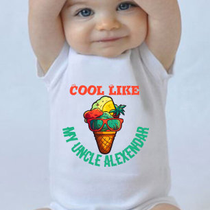 Body Para Bebê Legal Personalizado Como Meu Tio