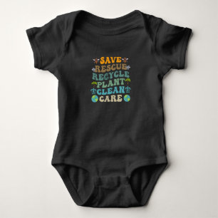 Body Para Bebê Legal Save Abelhas Resgate Animais Recicle Dia da