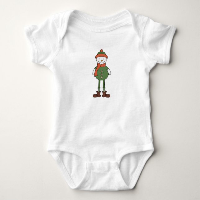 Body Para Bebê Legal Snowman (Frente)