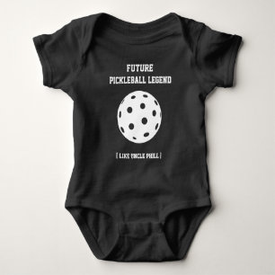 Body Para Bebê LEGENDA FUTURA Pickleball, como o tio