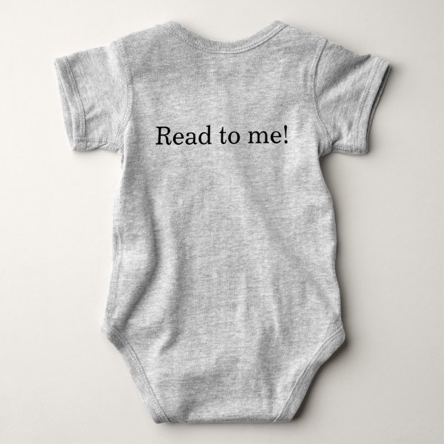 Body Para Bebê Leia para Mim Uma peça  (Verso)