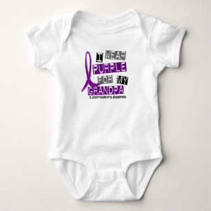 Body Para Bebê LEIOMYOSARCOMA eu visto o roxo para meu vovô 37