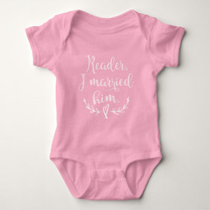 Body Para Bebê Leitor de Jane Eire eu casei-o