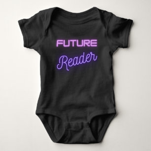 Body Para Bebê Leitor Futuro Rosa Roxo