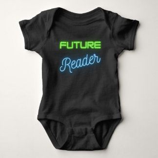 Body Para Bebê Leitor Futuro Verde Azul