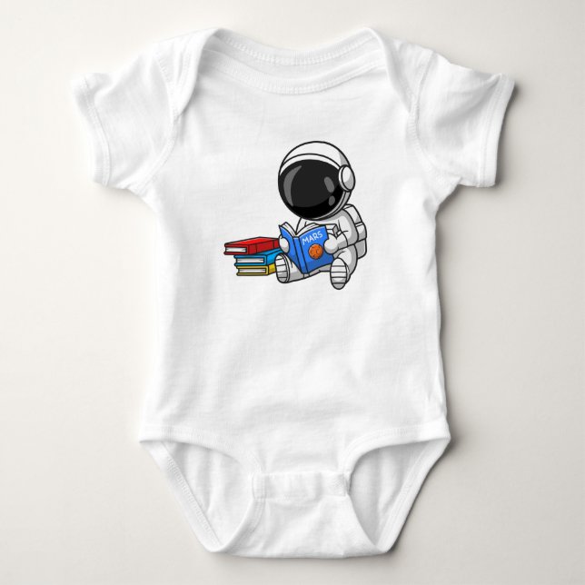 Body Para Bebê Leitura de bebê astronauta! (Frente)