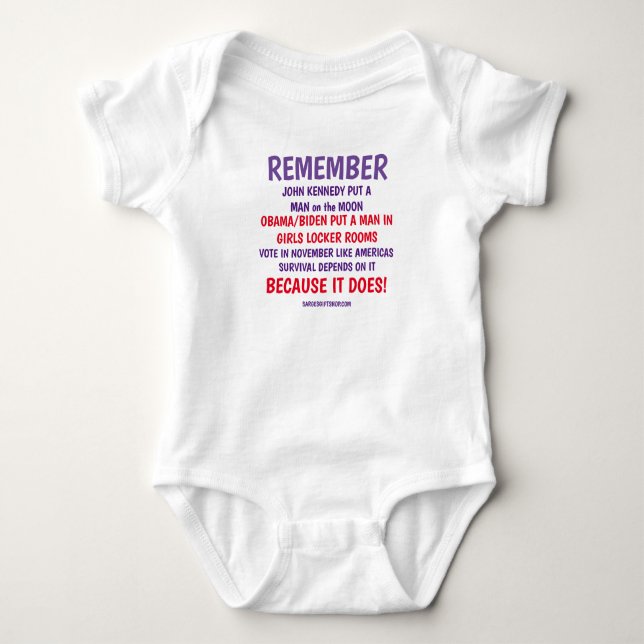 BODY PARA BEBÊ LEMBA-SE DE VOTAR (Frente)