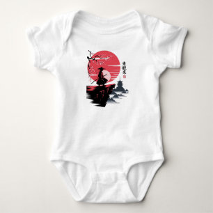 Body Para Bebê Lendas do Samurai Guerreiro Japonês Vintage 2026