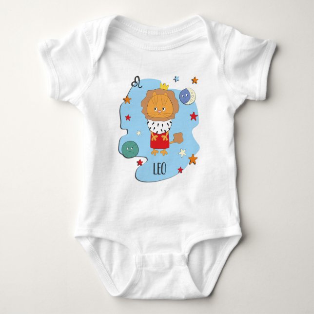 Body Para Bebê Leo Baby Zodiac (Frente)