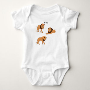 Body Para Bebê Leões