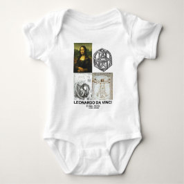 Body Para Bebê Leonardo da Vinci Collage (Coleção de Obras)