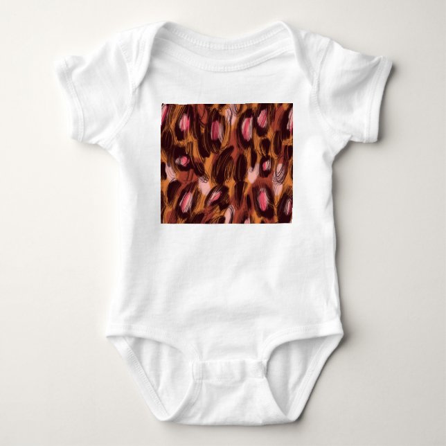 Body Para Bebê Leopard Spots African Animal Standard (Frente)