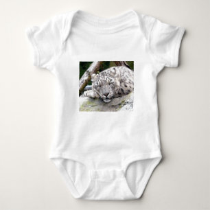 Body Para Bebê Leopardo de neve - bonito!