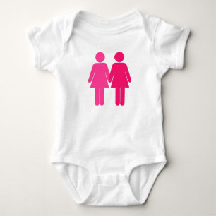 Body Para Bebê Lésbicas rosa