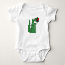 Letra A Alligator Baby Bodycase. Cute Animal Alp