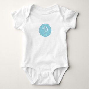 Body Para Bebê Letra customizável "P "