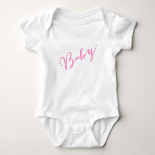 Body Para Bebê Letra Girly Baby Hand Lettered Script