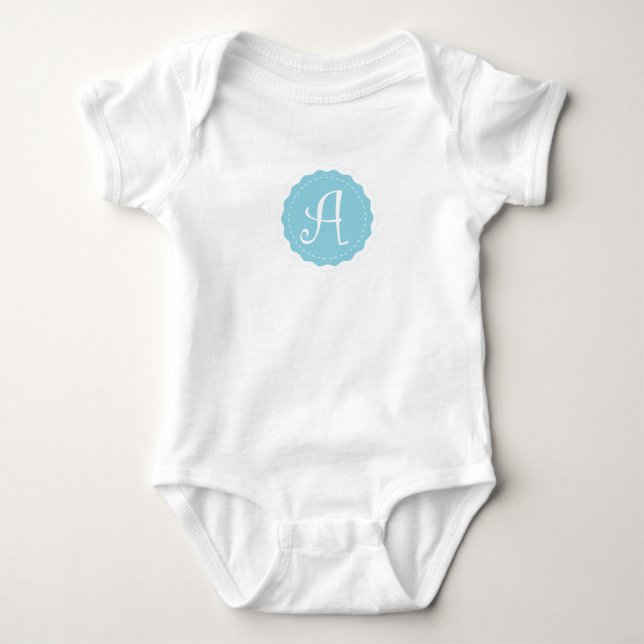 Body Para Bebê Letra personalizável "A" (Frente)