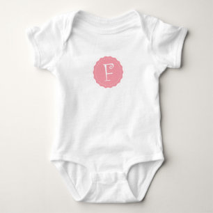 Body Para Bebê Letra personalizável "F"
