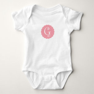 Body Para Bebê Letra personalizável "G"