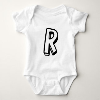 Body Para Bebê Letra R