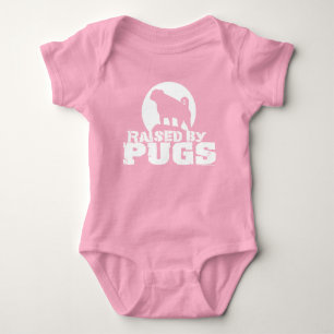 Body Para Bebê LEVANTADO POR PUGS Bebê Bodycase