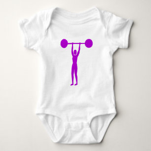 Body Para Bebê Levantamento de Peso 02 - Roxo