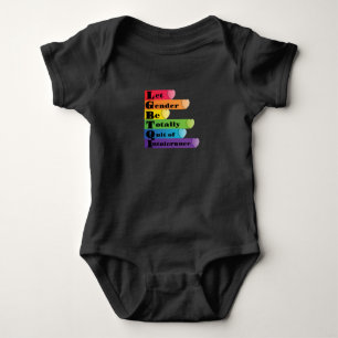 Body Para Bebê LGBTQ - Deixar O Gênero De Ser Intolerante