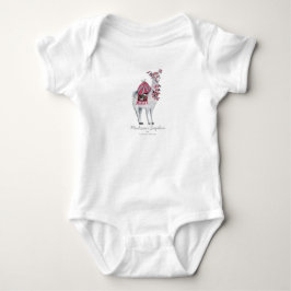Body Para Bebê Lhama Fofa Animal | Menina Bebê | Bodysuit