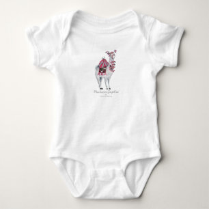 Body Para Bebê Lhama Fofa Animal Menina Bebê Bodysuit