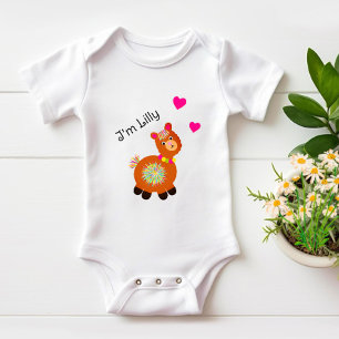 Body Para Bebê Lhama Pequena